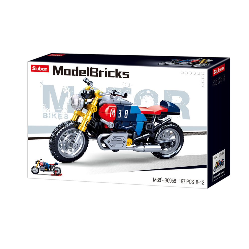 Model Bricks Motorcycle 197 Pcs
