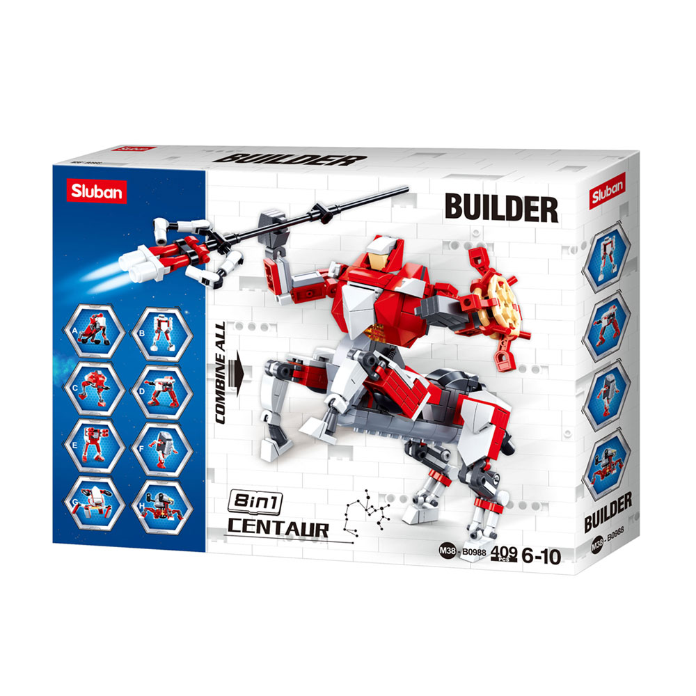 Builder Robot 8 em 1 409 Pcs