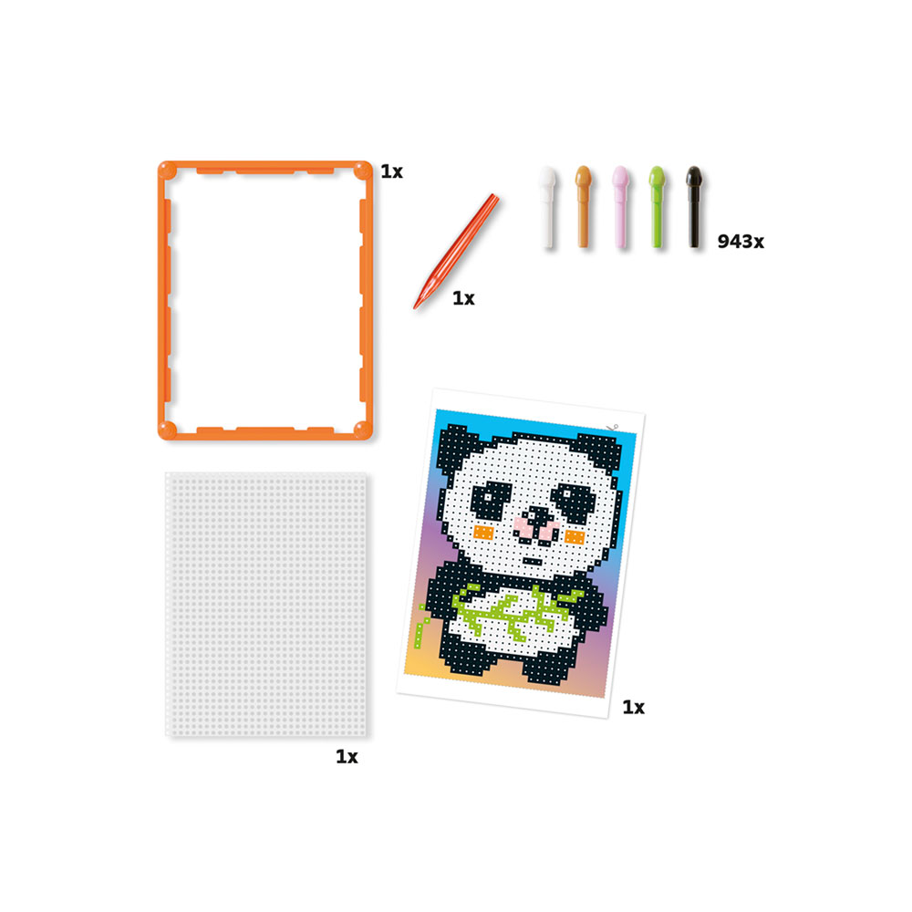 Pegs Pixel Art Basic Panda 943 pcs