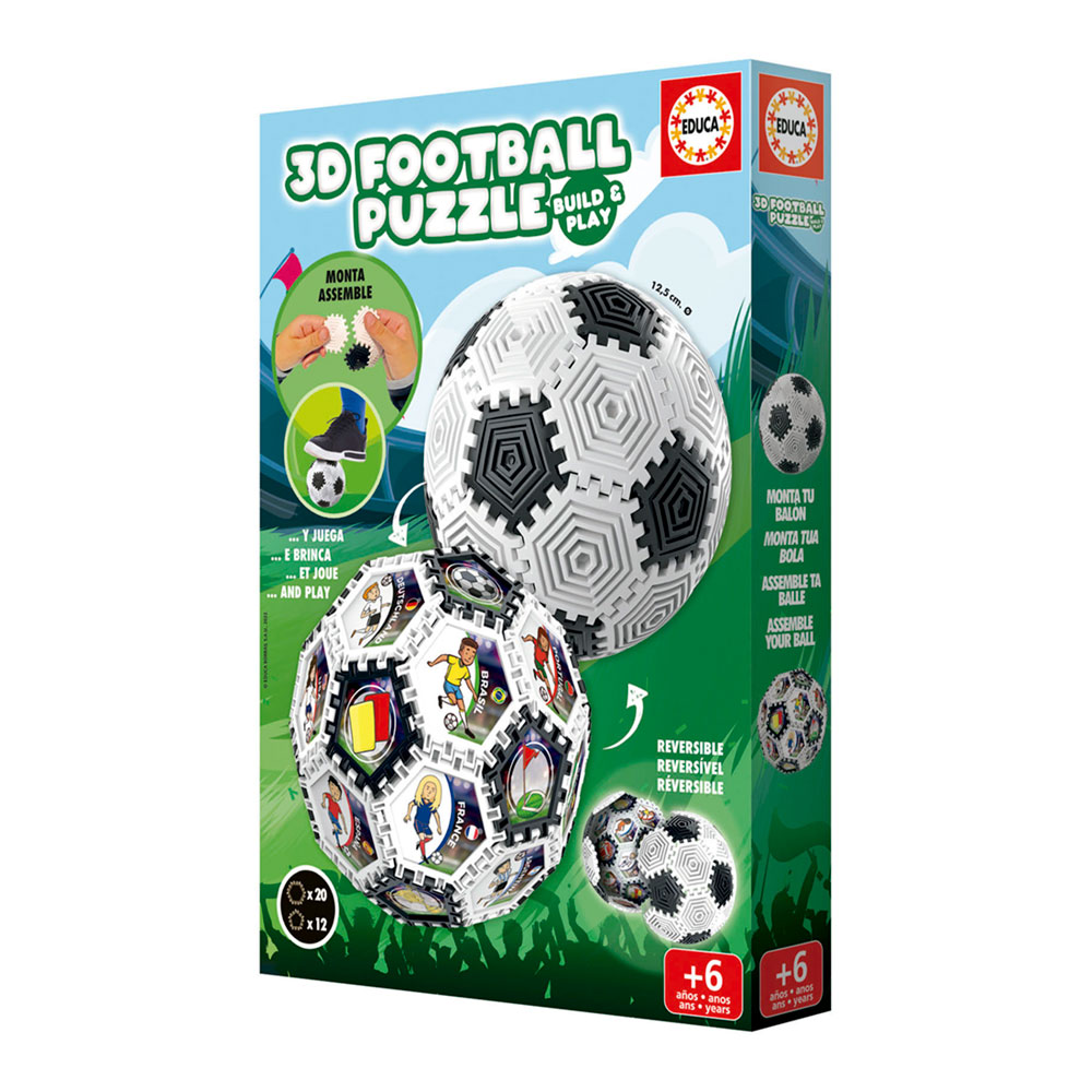 3D Football Puzzle Build & Play