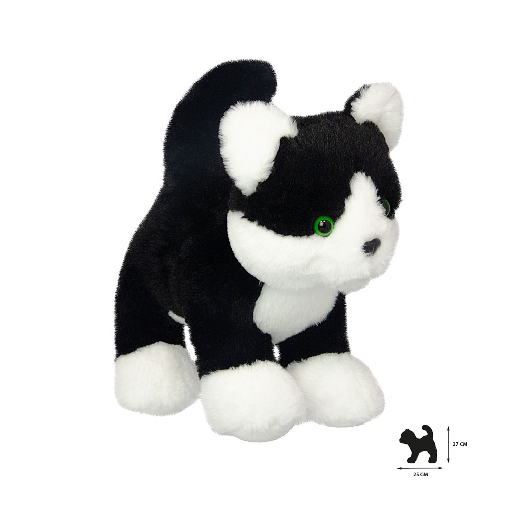 Peluche All About Nature Dogs&Cats Gato B&W