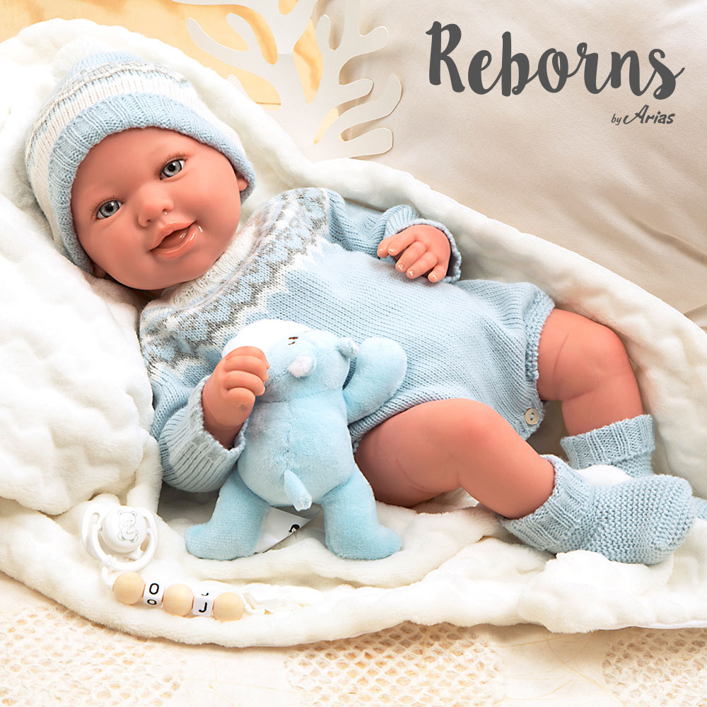 Arias Reborn 45 cm Ibai with Blanket and Teddy