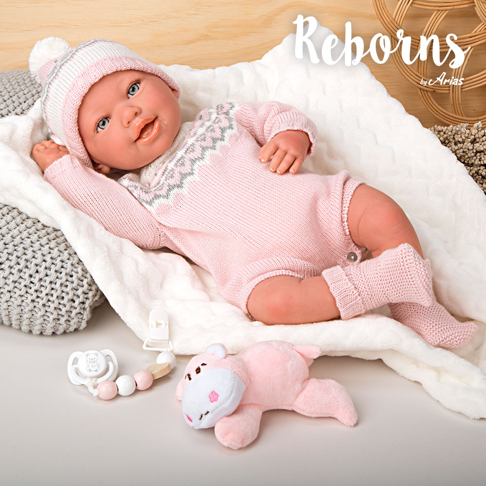 Arias Reborn 45 cm Anais with Blanket and Teddy