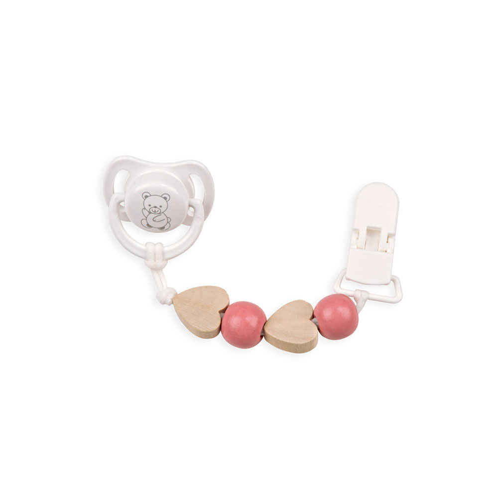 Arias Pacifier Set with Wood Chain ST2