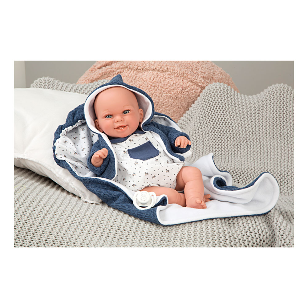 Elegance 35 cm with Weight Babyto Blue 728 with Blanket
