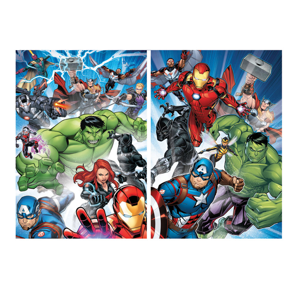 2x Puzzle 100 Avengers V