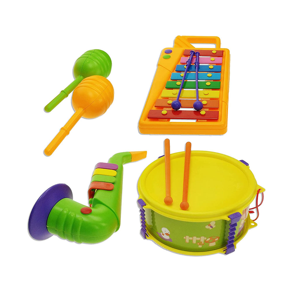 REIG Set Xylophone Drum Saxophone and Maracas