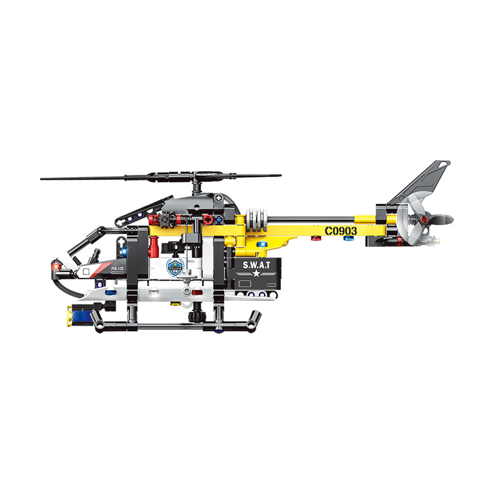 Giros Encaixes 8+ Technic Helicóptero SWAT