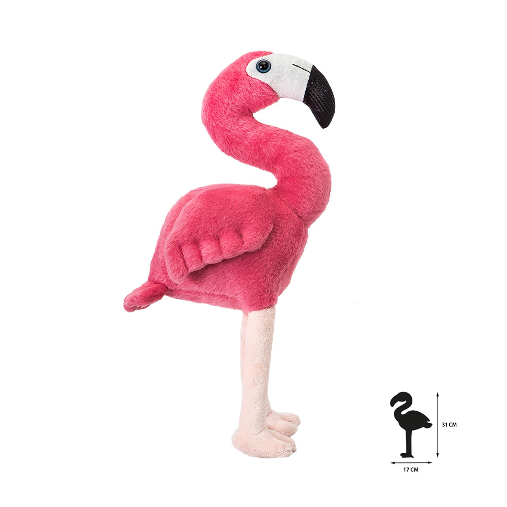 Flamingo All About Nature Green Plush