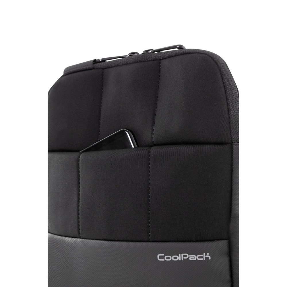 Clip Business Shoulder Bag Black Mod02