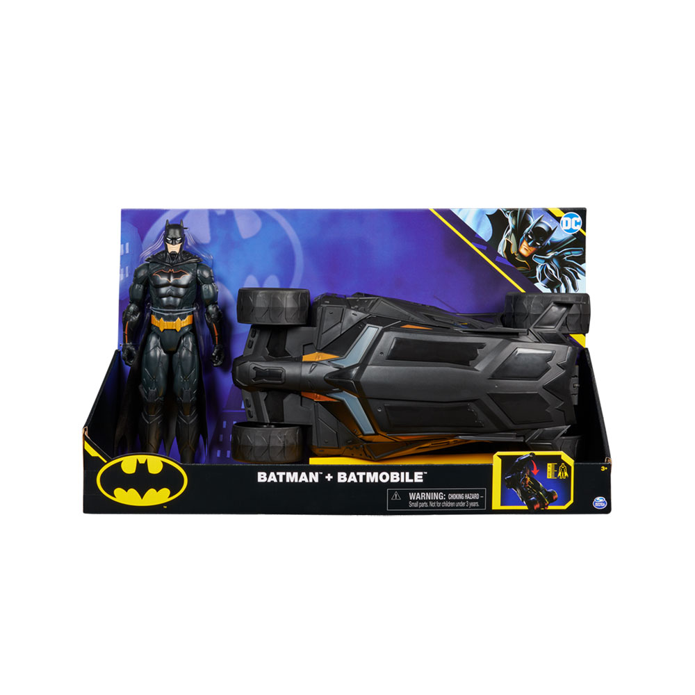 Batman DC Batmóvel + Figura 30 cm
