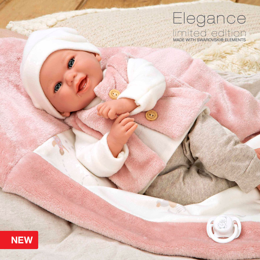 Elegance 40 cm with Weight Colin Pink with Blanket