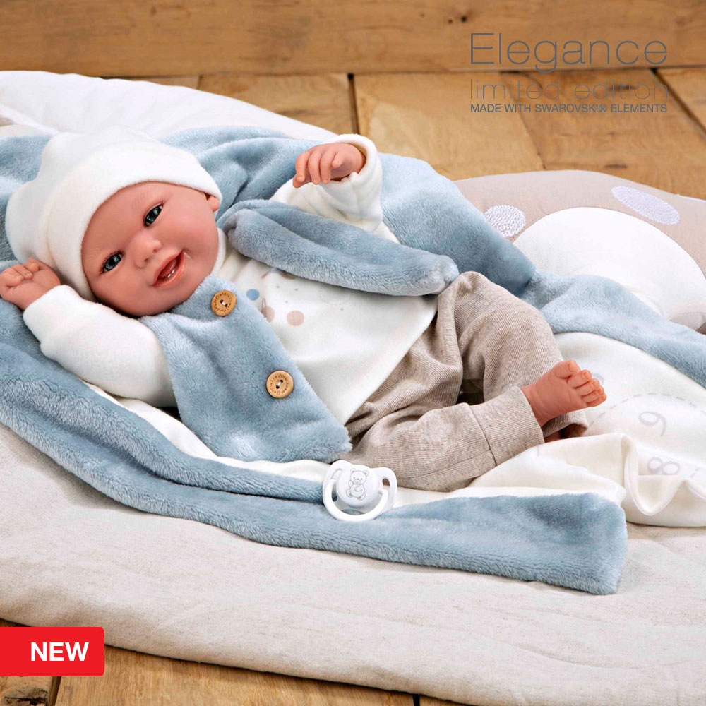 Elegance 40 cm with Weight Colin Blue with Blanket