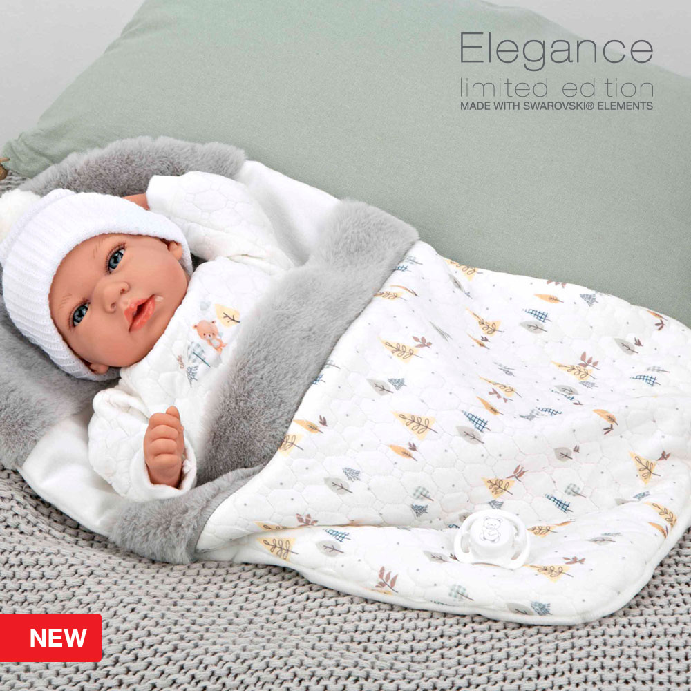 Elegance 40 cm with Weight Andie Grey with Sleeping Bag