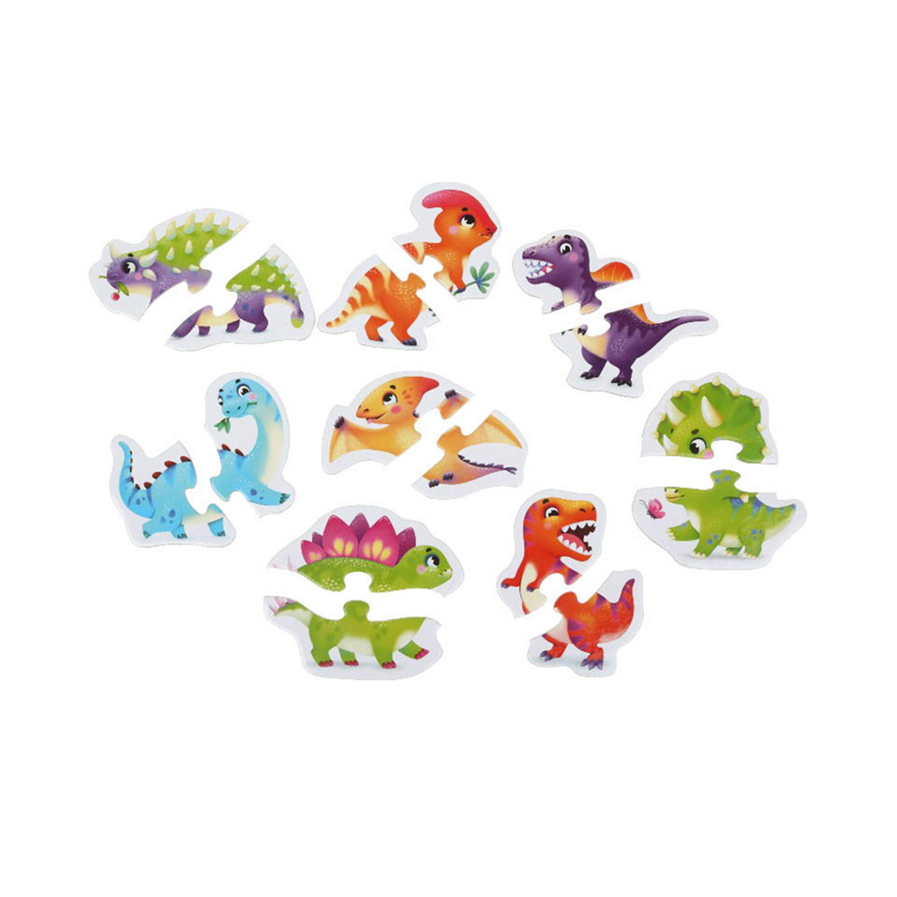 Cubika Madera Puzzle Dinosaurios 16 uds