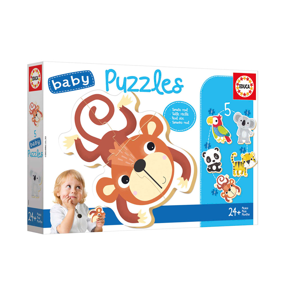 5 Baby Puzzles Fauna Selvagem