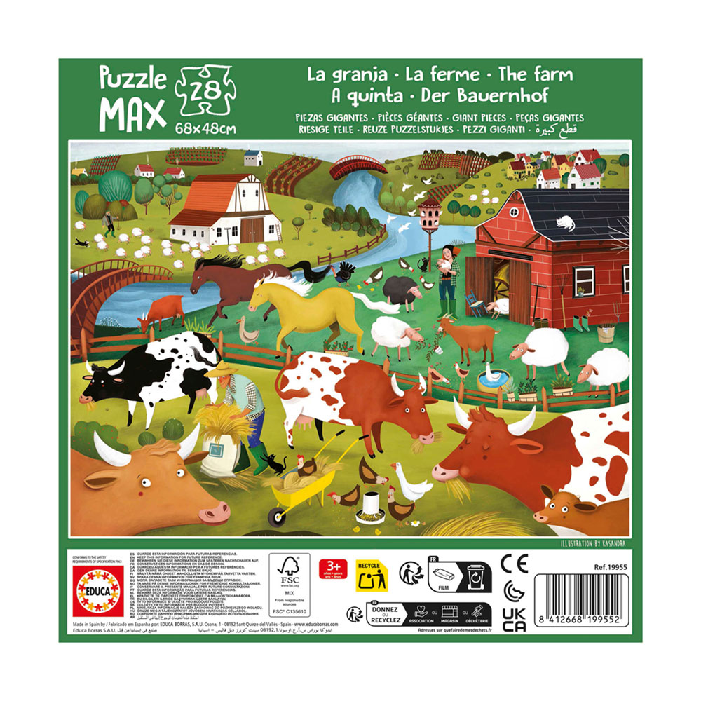 Educa Puzzle Max 28 The Farm