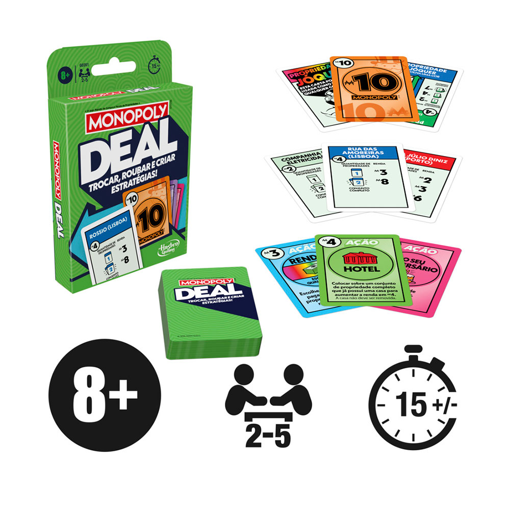 Jogo Hasbro Monopoly Cartas