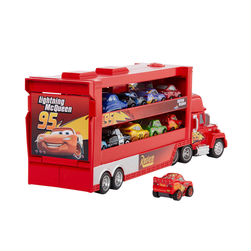 Cars Minis Mack Transport Truck with McQueen Spark