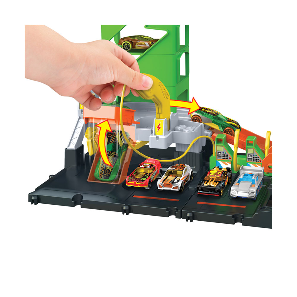 Hot Wheels City Electric Car Charging Station