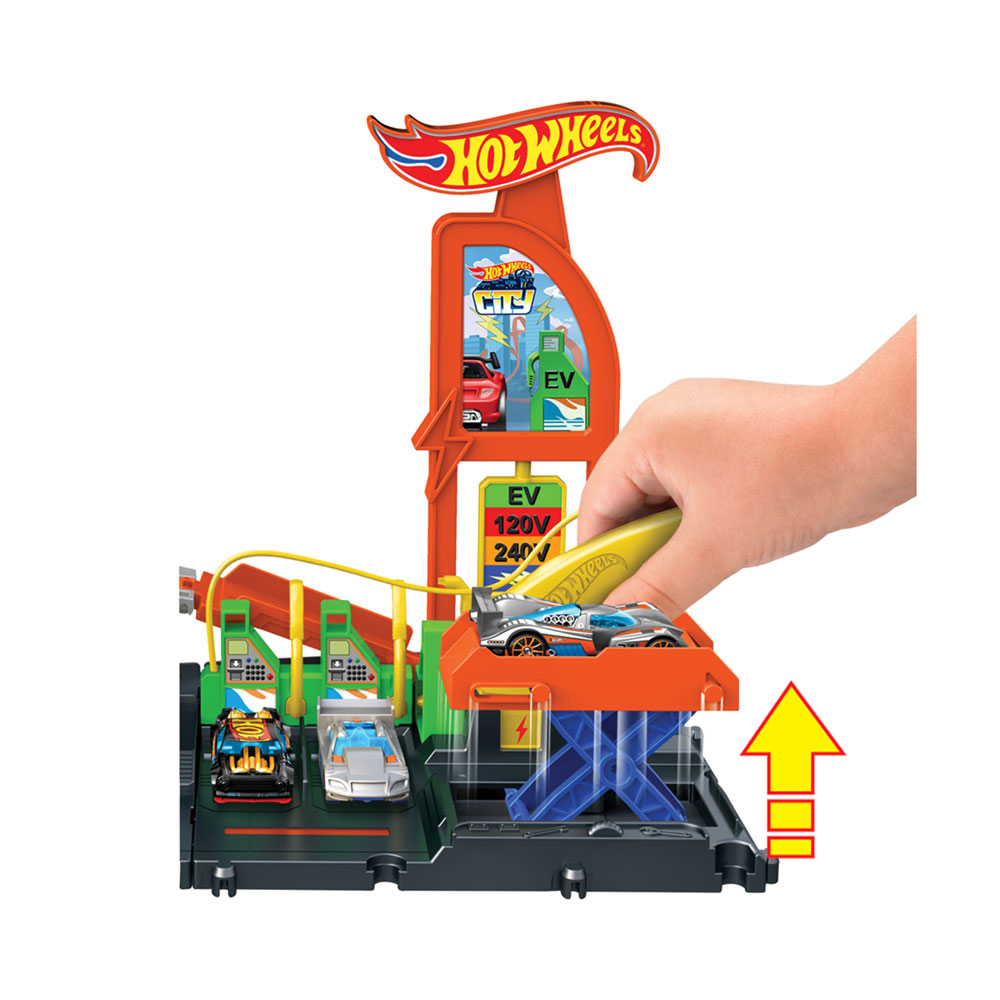 Hot Wheels City Electric Car Charging Station