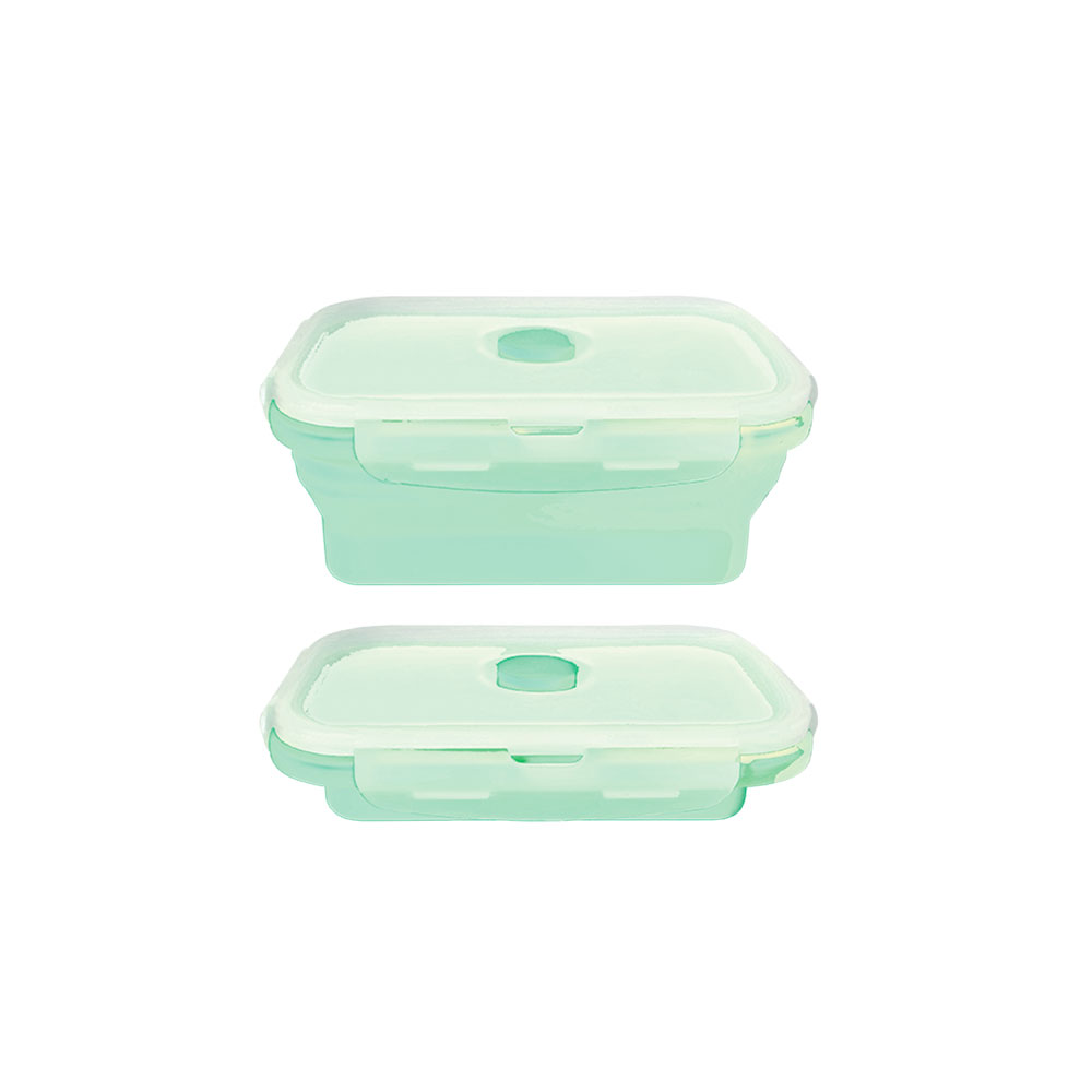 Powder Mint Lunchbox Silicone 800ml