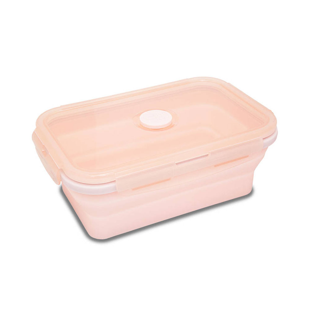 Powder Peach Lunchbox Silicone 800ml