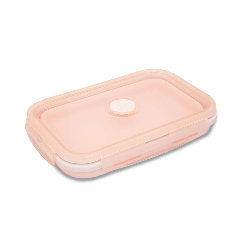 Powder Peach Lunchbox Silicone 800ml