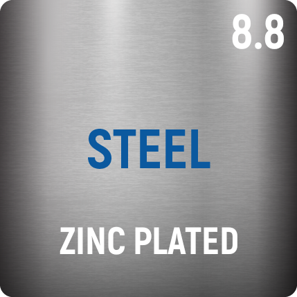 8.8 Zinc Plated Steel