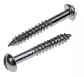 Slotted round head bolt DIN 96 Wood thread