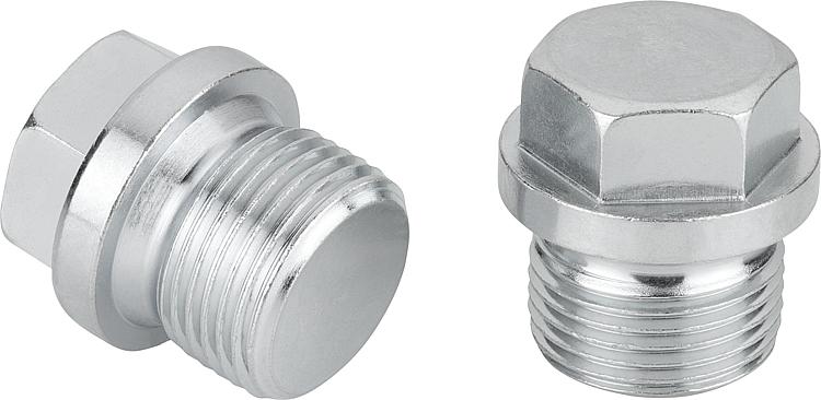 Hexagon head bolt plug with cylindrical thread DIN 910