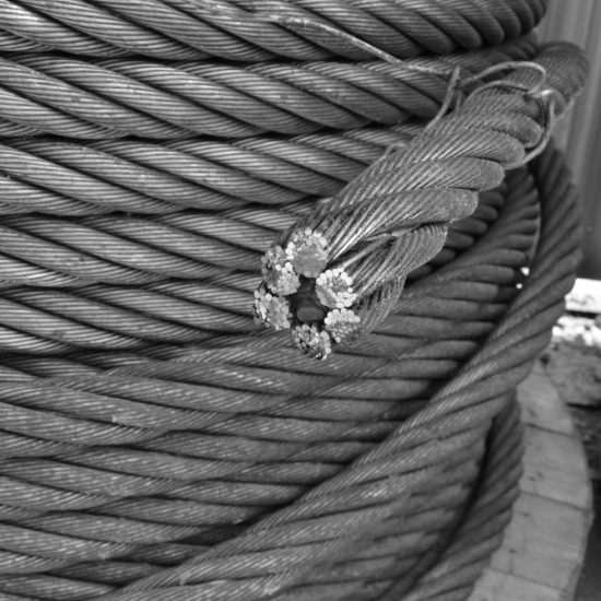 Wire Rope DIN 3055 Zinc Plated Steel/Polymer