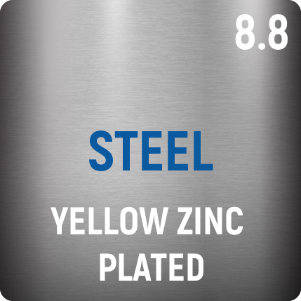 8.8 Yellow Zinc Plated Steel