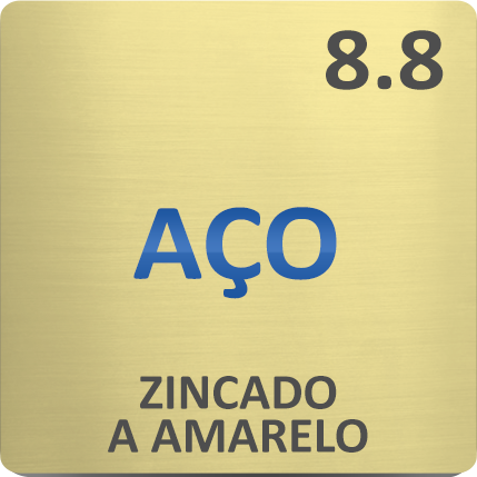A&ccedil;o 8.8 Zincado Amarelo