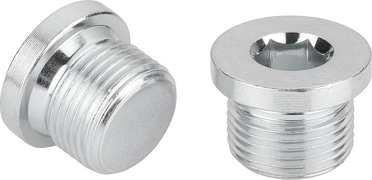Hexagon socket bolt plug with cylindrical thread DIN 908