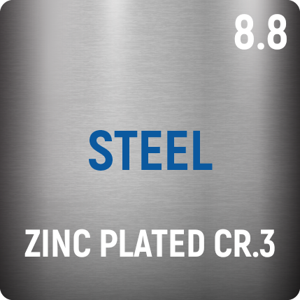 8.8 Zinc Plated Cr3 Steel