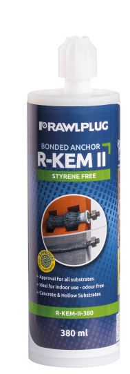 Chemical Anchor Art 8000358 Styrene free Polyester Resin Gray Rawl R-KEM II
