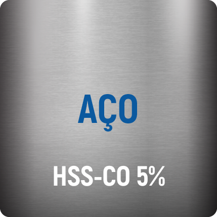 Aço HSS+Co5%