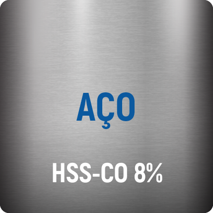 Aço HSS+Co8%