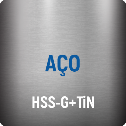 Aço HSS-G TiN (nitrato de titânio)