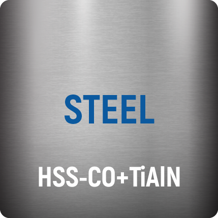 HSS+Co TiAlN Steel