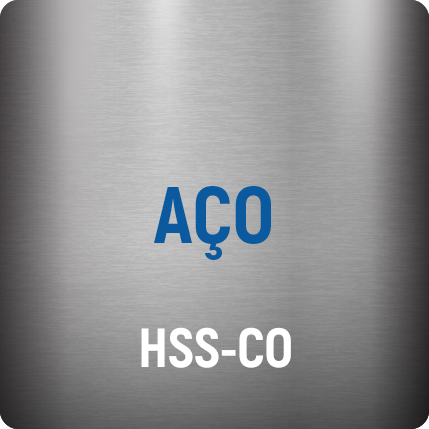 Aço HSS+Co