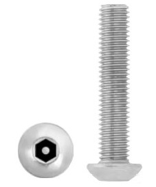 Hexagon Socket + PIN button head bolt ISO 7380