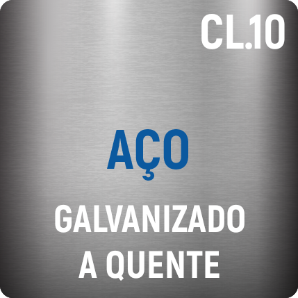 Aço Cl.10 Galvanizado a Quente ISO Fitting