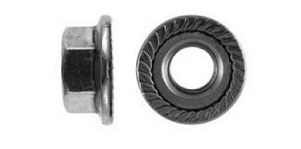 Hexagon locking Nut with flange DIN 6923 Serrated Fine pitch