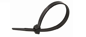 Cable Tie Art 8000542 Serrated Polymer PA (Nylon) Black RAL 9005 UV Resistant