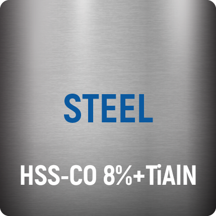 HSS+Co8% TiAlN Steel