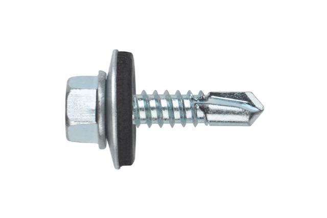 Hexagon head screw DIN 7504 K with washer 16 Reduced drill bit