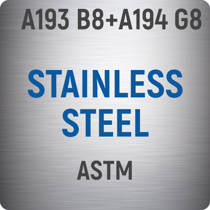 ASTM A193 B8+A194 G8 Stainless Steel