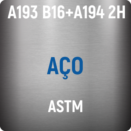 Aço ASTM A193 B16+A194 2H